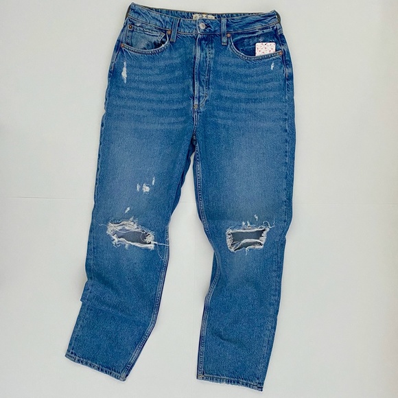 FREE PEOPLE | Fast Times High Rise Mom Jeans - Picture 1 of 7